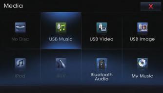 USB Music 모드시작하기 MEDIA USB Music i SEEK < >