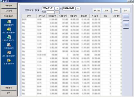 버튼을누르면주문취소내역을확인할수있습니다. 문서로인쇄, EXCEL 파일로출력이가능합니다. 5.