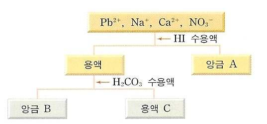 20. 20) 다음은이온의검출과정을나타낸모식도이다. 22. 22) 다음은몇가지원자들의이온화반응식과앙금 생성반응을나타낸것이다. Ⅰ.