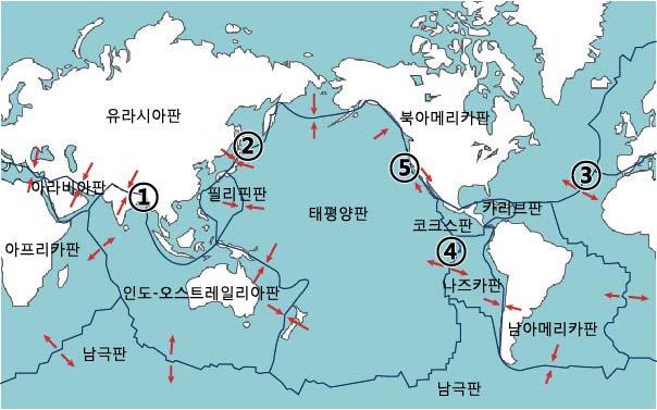 지구내부의각층을물로채우려고할때필요한물의양이많은순서대로바르게비교한것은?