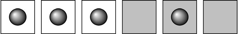 3. 그림과같이흰상자 3개와검은상자 3개가있고상자에들어갈수있는입자가 4개있다. 각상자에는입자가하나씩만들어갈수있고, 모든입자는반드시상자에들어가야한다. 입자가흰상자에들어가면 의에너지를갖고, 검은상자에들어가면 2 의에너지를갖는다. 각상자는구별되지만, 입자는구별되지않는다. 4. 그림은축전기, 저항, 인덕터가연결된회로를나타낸것이다.