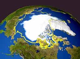 < 해수면상승의주요원인 > 1 대기온상승으로인해남북극및고산지역의빙하해빙 * 해수에잠겨있는빙하 ( 북극해 ) 보다대륙위의빙하 ( 그린란드, 남극대륙, 만년설등 )