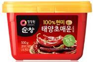 1LB(500G) KD3028 대상 )100% 현미태양초덜매운고추장 DEASANG)HOT PEPPER PASTE(MILD) 12/2.