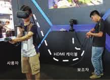 오인열 Stand-alone형 HMD는 HMD 내부에영상구동프로세서를가지고있어서별도의연결기기가없이도간단하게 VR을즐길수있다. 이에해당하는제품은 Oculus Go 제품을들수있다. 그러나장착되는영상구동프로세서의한계로생동감있고, 다이나믹한영상을즐기기위한목적에는한계를갖는다.