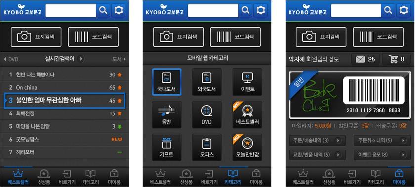 MOBILE WEB/APP 교보문고스마트 APP 2011.