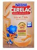 Nestle - 제품라인 : Cerelac 제품사진 제품정보 기업명브랜드제품명제조국나이특징용량가격단위당가격 Nestlé CERELAC Nestlé CERELAC Lúa mì sữa 말레이시아 6-24개월 -