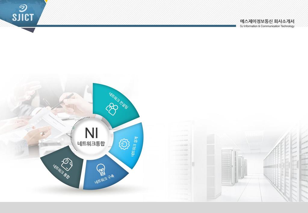 네트워크통합 (NI) 네트워크통합서비스는공공기관및일반기업을대상으로네트워크관련장비, 솔루션을 Multi Bender Item 으로고객의다양한요구사항분석을통한최적의네트워크설계, 컨설팅, 구축, 통합등의 Total Network