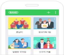 신규매체 & 신규상품 C. 비즈밴드 모바일커뮤니티앱 BAND 4.