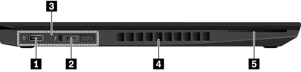 9 TrackPoint 포인팅스틱 컴퓨터에는 Lenovo 고유의 ThinkPad 포인팅장치가장착되어있습니다. 자세한정보는 "ThinkPad 포인팅장치개요 " 20 페이지의내용을참조하십시오. 10 NFC 마크 NFC(Near Field Communication) 는고주파를이용하는단거리무선통신기술입니다.
