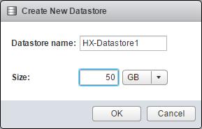 그림 32. Create Datastore 생성 10. 새롭게추가된데이터스토어의내용을확인 100% 이용가능 그림 33.