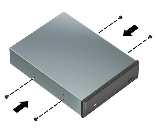 13.3cm 드라이브설치 1. 컴퓨터를열지못하게하는모든보안장치를제거 / 분리합니다. 2. 컴퓨터에서모든이동미디어 ( 예 : CD 또는 USB 플래시드라이브 ) 를제거합니다. 3. 운영체제를통해컴퓨터를적절히종료한후모든외부장치의전원을끕니다. 4. AC 콘센트에서전원코드를분리하고외부장치를모두분리합니다.