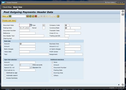 SAP Screen Personas 적용예시 (UI 단순화를통한편의성향상 )