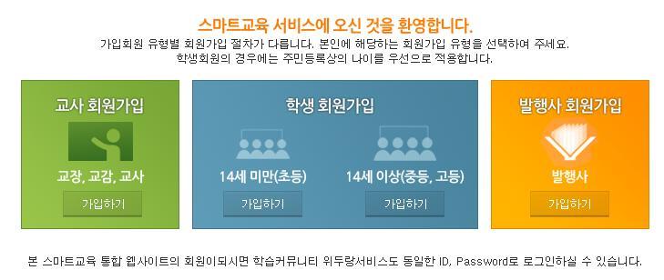 회원가입및인증 (1) 실명인증 교사회원가입학생회원가입발행사회원가입