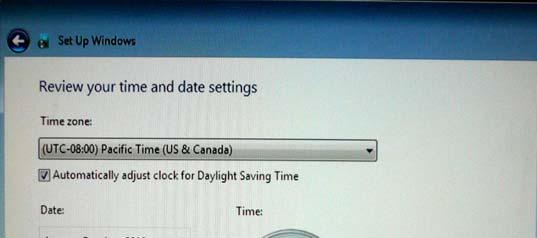 시간및일자설정사항검토하기 (Windows 7 전용 ) 다음창이뜨면, 터치컴퓨터의시간및일자를설정할수있습니다.