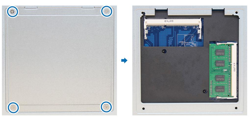 DiskStation 에 RAM 모듈추가 Synology DDR3 RAM 모듈 ( 옵션 ) 은 DiskStation 메모리확장을위해제작되었습니다. DiskStation 에서 RAM 모듈을설치, 확인및제거하려면아래의단계를따르십시오. RAM 모듈설치하기 : 1 DiskStation 을종료합니다.