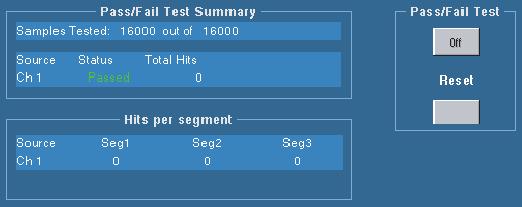 Pass/Fail Results( 합격 / 불합격결과 ) 탭을클릭하여검사결과를봅니다. 6 7.