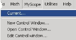 활성 MyScope 제어창을표시하려면다음을수행합니다.. MyScope > Current...( 현재.