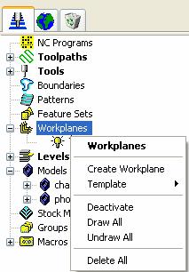 Workplane Enhancements ( 작업좌표계향상 ) 작업좌표계에서아래와같은몇가지사항이개선되었다 : 작업좌표계를만들때새로운작업좌표계에값을주었을때자동적으로즉시화면상에보여진다. Align to Pick ( 클릭한지점에정렬한다 ) 를선택하면면의 Y 축뿐만아니라 Z 축또한정렬이가능하다.