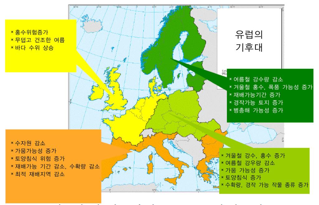 해외농업 농정포커스 그림 3 기후변화가유럽의농업에미치는영향 자료 : EC(2011). 2014~2020 CAP 에서회원국에허용되는자율권은그러나 EU에서추구하는공통의목적을달성하는데저해가되지않도록일종의상한선같은제한을두었으며, 자율적으로예산을운영하는대신그로부터발생하는책임은각회원국정부가지도록하였다. 3. 2014~2020 CAP 의주요목표및정책수단 2014~2020 CAP 의궁극적인목적은정책수단을조율하고대상을명확히하여경쟁력있고지속가능한농업을추구하는것이다.