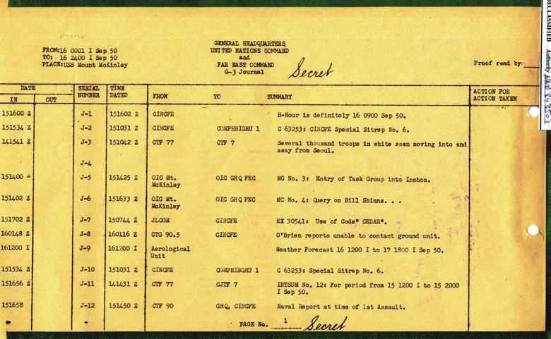 자료관리 문서 출처 : RG 554, Records of General Headquarters, Far East Command, Supreme Commander Allied Powers and United Nations Command(미 극동군 사령부 연합군 최고사령부 및 유엔군 사령부 문서군), Entry #49(A1) Box17.