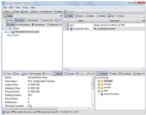 6-2. 파티션복구실습 (4 Cases) 1 Boot Record의 VBR위치정보손상된경우 - 복원전 MBR : Partition Table Layout Bootable Flag Starting CHS Partition Type Ending CHS Starting LBA Size in sector 00 01 01 00 07 FE 3F 07 3F 00 00