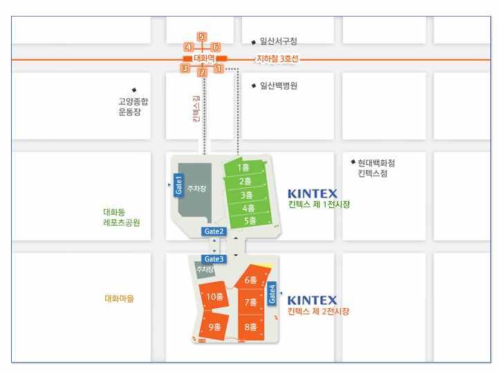 2. KINTEX 전시장위치 부록 : KINTEX 주요지정등록업체 < 운수통관업체 > 회사명담당자전화이메일홈페이지 로제트엑스포우상원 02-542-8588 rosette@rstexpo.co.kr http://www.rstexpo.co. kr 미림이앤에프남선우 02-569-7711 info@mirimenf.