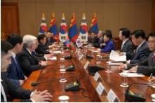 몽골재정부와한국의기획재정부간양해각서체결.