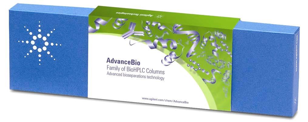 Agilent AdvanceBio 컬럼 Agilent 는 AdvanceBio 바이오컬럼제품군을이용해바이오크로마토그래피의정확도와생산성향상을위해노력하고있습니다. AdvanceBio 컬럼에는재현성있는결과를보장하여, UHPLC 성능과 바이오크로마토그래피테스트를개선하기위한고유한혁신기술이내재되어있습니다.