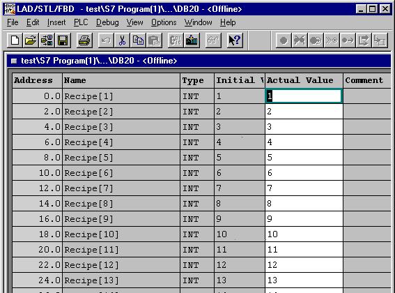 연습 7.1: 링크되지않은 속성을가지는 DB 만들기 Load memory Transfer DB 20 Date: 10/18/99 File: PRO2_07e.12 Information and 연습목적 "UNLINKED" 속성을가지는데이터블록을만듭니다.