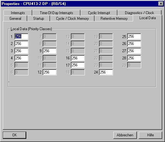 CPU 파라미터 : 로컬데이터 Date: 2002-02-23 File: PRO2_11e.23 Information and Local Data 위의레지스터를이용해사용자는수준 (OB) 마다원하는로컬데이터사양 ( 스크래치패드메모리 ) 을결정할수있습니다. 만약한수준의로컬데이터범위가초과되면시스템은 Stop 상태로분기됩니다.