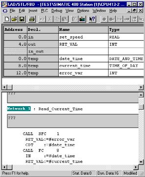 함수호출 (FC) OB1 프로그램실행 함수 FC10 선언부 CALL FC10 실행부 Date: 10/17/99 File: PRO2_06e.4 Information and 개요 FC 호출 응용 함수는사용자프로그램의구성요소이며 IEC-Standard 1131-3 에따라메모리없는블록을나타냅니다. 함수는입력, 출력, 입 / 출력파라미터를가지는논리블록입니다.