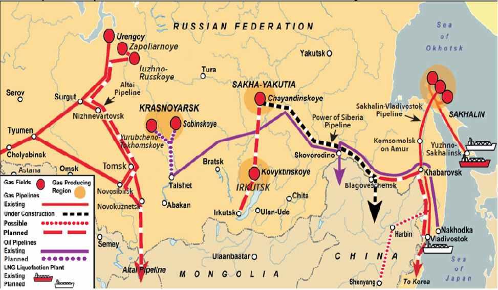 2015 년 5월 Gazprom 과 CNPC 는 서부노선을통한對중국가스공급기본조건에관한협정 ( 향후 30년간연간 30Bcm 공급 ) 을체결하였고, 2015 년말까지계약을체결할것으로예상되었으나현재까지협상만지속되고있다고 Gazprom 측이언급함.