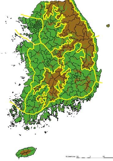 대응 기후변화통합영향평가연구방안 온난화추세 Trend 홍수 / 가뭄 Flood/drought 수자원 Water resource 농업 Agriculture 해안지역 Coastal area 수산업 Fishery 보건 Health 생태계 Ecosystem 삼림 Forest 도로 Road 관광 Tourism 여가 Recreation 에너지 Energy 산업