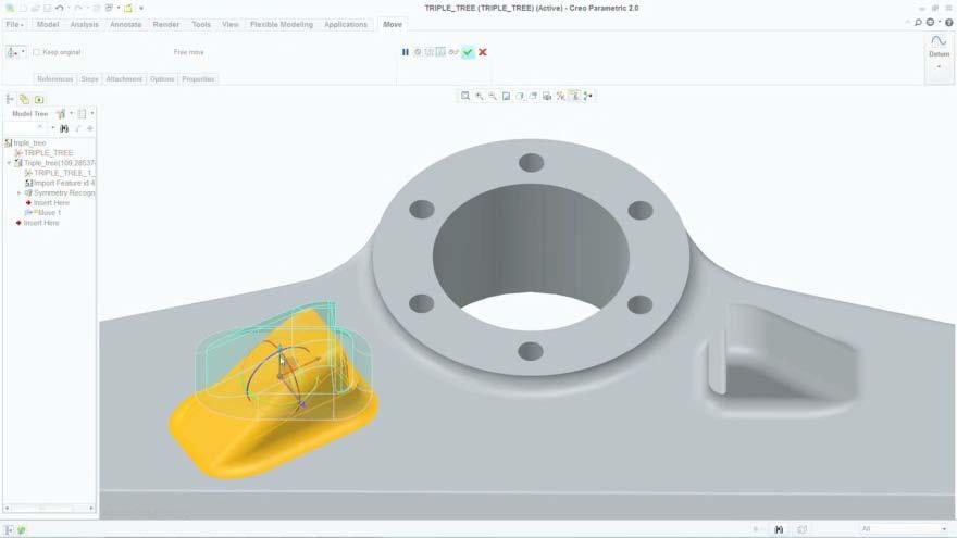 멀티 CAD 환경에서작업 이종 CAD 데이터작업을효과적으로수행 문제점이종 CAD 모델은가져와도조작하고설계에통합될수있는충분한정보가없습니다. PTC Creo 로이문제점해결다른 CAD 시스템에서다양한파일유형을가져오고, 가져온형상의설계의도를지능적으로인식합니다.