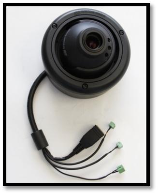 마운팅템플릿을사용하여카메라설치장착면을준비하세요. 3. MegaBall PoE 암 RJ45 커넥터에이더넷케이블을꽂으세요. ( 그림 2) 참고 : 카메라가 PoE를통해전원을공급받으면 5단계로이동하세요.