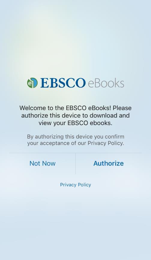 EBSCO ebooks 앱 (app) 대출하기절차 1