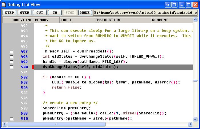 4) dvmloadnativecode() 함수에서 dlopen(pathname,