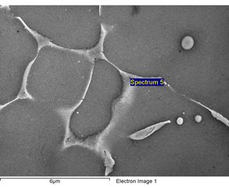 SEM Mapping image of alloy 3 (a) alloy 1 (b) alloy 2 (c) alloy 3 Fig. 2. SEM image of Mg alloys(alloy1, 2, 3) 3.