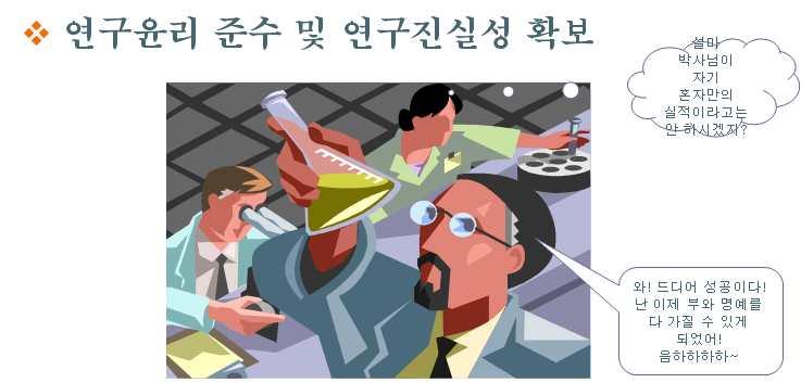 제 1 장연구노트의유용성 2) 연구진실성확보 최근연구진실성에대한관심이고조되면서정부에서도다양한연구윤리확보수단을마련하고있는데연구노트도좋은도구로인식되고있다. 학술지에논문을게재하거나연구결과에대한발표가있은후연구윤리문제가제기되는경우가많은데이는논문심사과정에서재현이불가능하다고보여지거나위 변조의가능성을의심받는경우가많다.