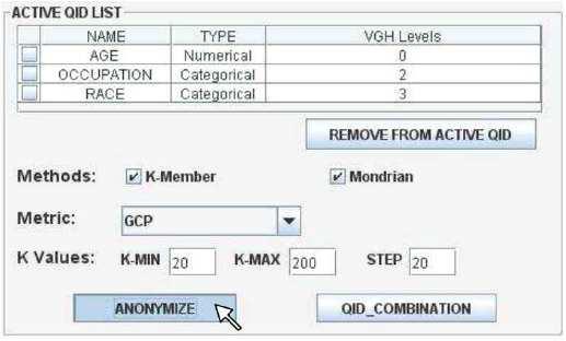 수 있게 한 대화형 디자인이 특징 출처 : 소프트웨어 정책 연구소 [ Cornell Anonymization Toolkit 주요 화면 ] TIAMAT : 데이터를 공개하는