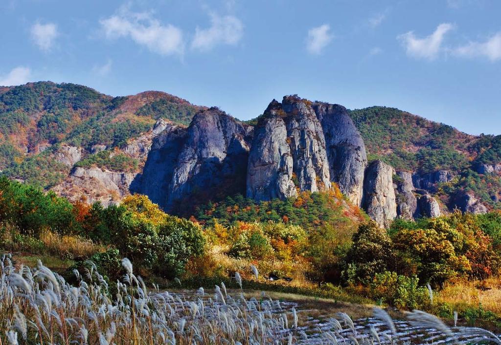 22. national geoparks of korea. 23 백석탄지대청송의신성계곡에자리한백석탄계곡은 청송 8 경가운데제 1 경에지정되어있다. 청송지역에는수려한자연경관과더불어역사 문화 생태 고고학적가치를지닌유산들이전역에걸쳐분포하고있다. 중생대백악기 지질학적으로는포트홀에속한다.