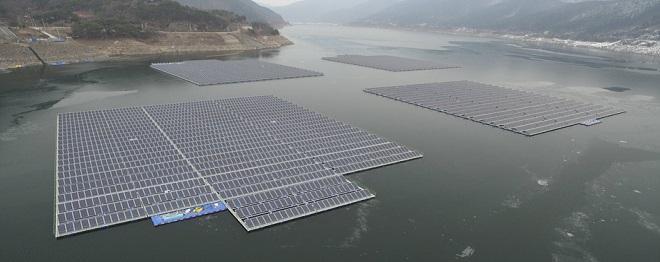 40MW수상태양광사업추진 57,400MWh/ 년에너지생산