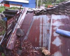 에의한주택붕괴사고 ( 벽체및지붕일부파손 ) 손해사항