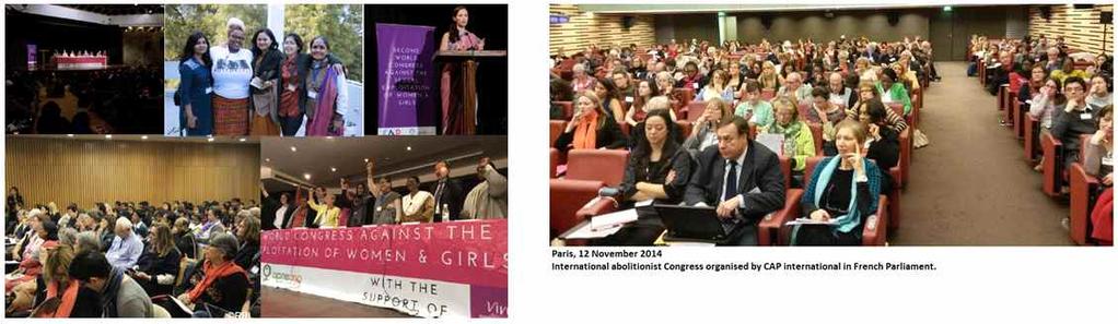 공개서한과공식의견서발송 파리와뉴델리에서여성및여아에대한성착취에반대하는세계대회를 2