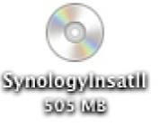 Mac OS X 에서설치 1 컴퓨터에설치디스크를넣은다음, 바탕화면에서 SynologyInstall 아이콘을더블클릭합니다. 2 나타나는창에서 MacOSX 폴더를두번클릭한다음, Synology Assistant-3.0-[ 번호 ].