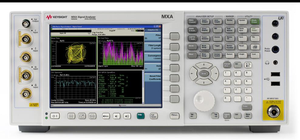 62 63 RF 테스트솔루션 62 63 N9020A MAX 신호분석기 N9020A 표준구성 N9020A MXA 신호분석기 - Enhanced phase noise performance (1 ea.) - English localization N9020A는각분야의사용목적에맞게다양한옵션을갖추고필요에맞는어플리케이션을유연하게구성할수있도록설계된장비입니다.