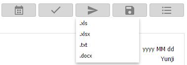 xls, xlsx, txt, docx 등의다양한형식의보고서제공 리포트발행시간상세지정가능 셀파오라클은다양한보고서템플릿을제공하며,