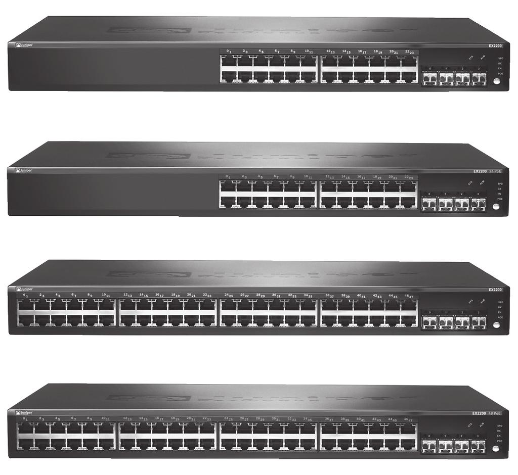 EX2200 Series 스위치그룹을관리할때, Juniper NSM (Network and Security Manager) 은단일콘솔에서네트워크의모든주니퍼스위치에대한시스템관리를제공합니다.