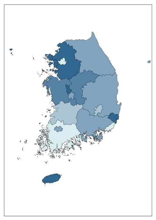 (2) 시 도별인구전망 대도시의인구는감소하고충청권의인구는증가하는추세를보여줌 서울, 부산, 대구, 전남은 2013~2040 기간중인구감소가지속될전망 2013~2040 년기간중세종, 충남은인구가계속증가 그림 3-2 시도별인구성장률 (%) 2013 년 2025 년