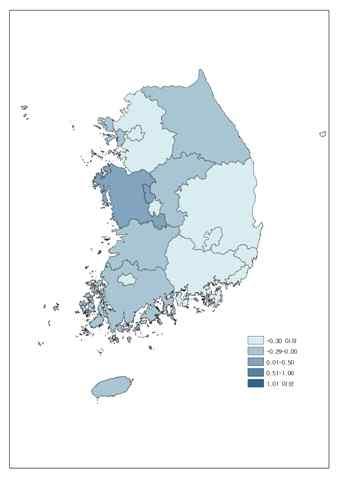 9%) 를정점으로감소하여 2040년에는 2,887만명 (56.5%) 수준에이를전망 2013 년생산가능인구구성비가전국 (73.1%) 보다높은시 도는서울 (76.4%), 울산 (75.0%), 인천 (75.